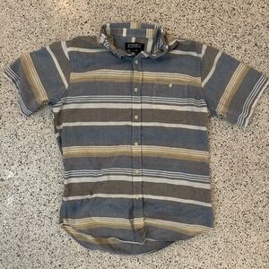 Ezekiel Gray and Yellow Casual Button Down Shirt